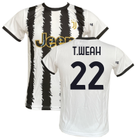 Maglia T. Weah 22 Juventus ufficiale autorizzata 2023/2024 bianconera Juve home